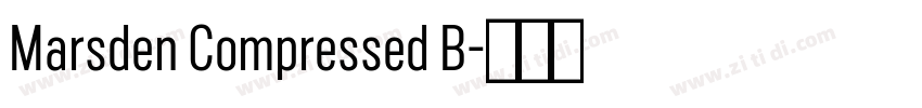 Marsden Compressed B字体转换